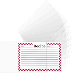 Protège-cartes de recettes, pochettes pour cartes indexées, couvertures de pages de livre de cuisine - 100 unités 4×6 pouces - Product Image 4