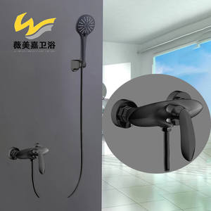 Grifo Mezclador Monofunción Minimalista de Estilo Europeo, Grifo para Bañera de Cobre Puro, Cabezal de Ducha Simple con Activación por Elevación Directa - Product Image 6