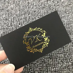 Kartu Nama Kustom Kustom Hitam/Putih/Kertas Berlapis/Katun Hot Stamping