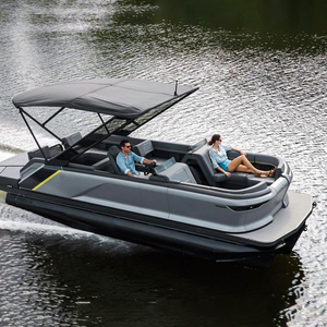 Tritoon 2025 luxe fibre de verre <span class=keywords><strong>RC</strong></span> ponton bateau coque en aluminium Sport Yacht <span class=keywords><strong>moteur</strong></span> <span class=keywords><strong>hors</strong></span>-<span class=keywords><strong>bord</strong></span> pour la pêche fête Sports avec - Product Image 3