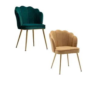 Gold Bein Stühle weiß Kaffeehaus Stühle rosa Samt Akzent Stuhl für Wohnzimmer