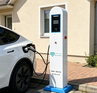 Station de recharge AC pour véhicules électriques Tongxing 7kW Type 2, sur pied, 32A, connecteur unique, avec RFID intelligent pour parking commercial