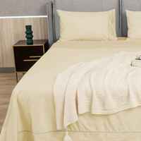 Hotel Luxury 1800 Draps de literie et taies d'oreiller-Draps de poche extra profonds jusqu'à 21"