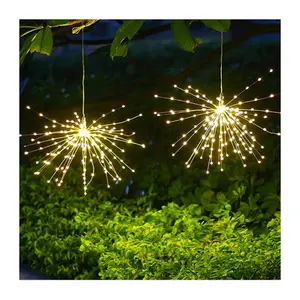홈 가든 웨딩 3D 야외 교수형 나뭇 가지 나무 꽃 장식 크리스마스 led 스타 버스트 빛