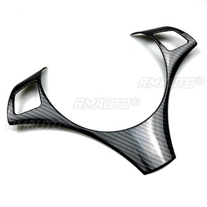 Autocollants de garniture de volant de voiture aspect carbone pour BMW Série 3 E87 E90 2005 2006 2007 2008 2009 2010 2011 2012, style automobile - Product Image 2