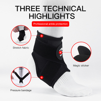 Attelle de cheville élastique et respirante pour la récupération des blessures, soulagement des douleurs articulaires, chaussettes de sport à compression pour la cheville