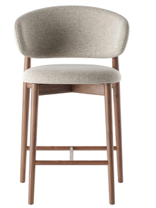 HLM106 Chaise de loisirs nordique contemporaine en bois massif à pieds hauts, couverture amovible, design moderne pour la maison, appartement, hôtel, salon - Product Image 4