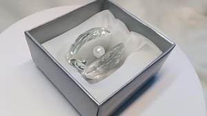 Muselina de <span class=keywords><strong>perlas</strong></span> de cristal para bebé, Almeja de luna llena, regalo de cumpleaños - Product Image 4