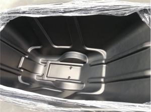 मल्टी-फंक्शन रोल कंटेनर 1 यार्ड 4 व्हील प्लास्टिक ट्रांजिट गाड़ी टिल्ट ट्रक प्लास्टिक उपयोगिता लॉन्ड्री ट्रॉली - Product Image 2