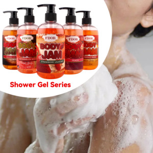 プライベートラベルボディジャム天然有機ビタミンEホワイトニング角質除去香水シャワージェル釉薬ウォッシュ - Product Image 2
