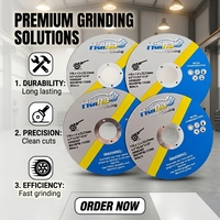 Gerinda Potong Aluminium Oksida Keras Tinggi OEM Baja Tahan Karat 120 Grit 1.2mm Diameter 125mm Disc Hand Sander 3 Tahun Garansi