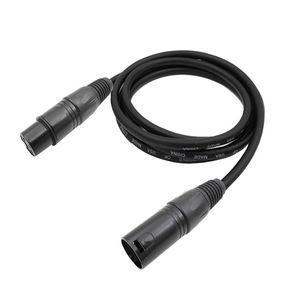 Câble de signal de scène Jiechuang JC-DMX512 3 cœurs XLR mâle-femelle pour contrôle de projecteur Beam Moving Head PAR - Product Image 2