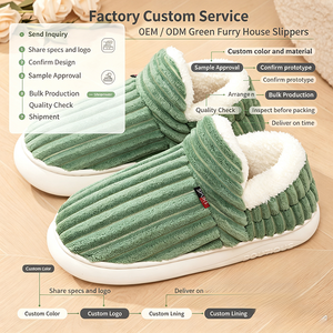 <strong>Ladies</strong> Warm Fuzzy Lined Closed Back House <strong>Slippers</strong> Thick Sole Non Slip Ankle <strong>Bootie</strong> Indoor Outdoor Winter Home Shoes Wholesale - Product Image 6