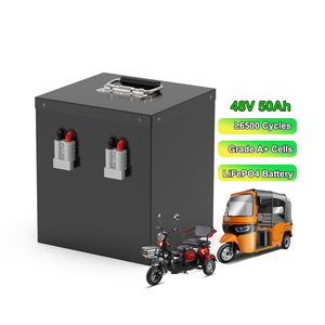 OEM batería <span class=keywords><strong>de</strong></span> litio recargable 48V 60V 72V 25Ah 50Ah 100Ah LifePO4 batería para Camping coche motocicleta triciclo Pedicab Rickshaw - Product Image 2