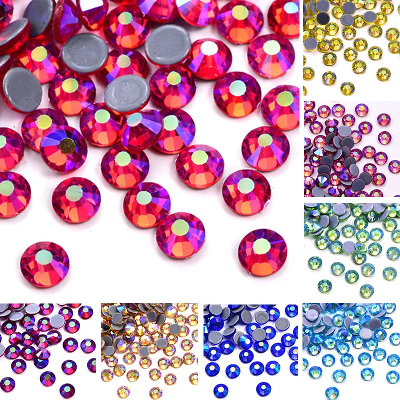 high quality multi size and color AB `hotfix rhinestone crystal stones