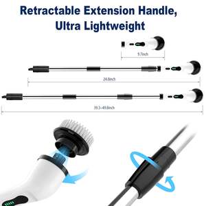 2025 Groothandel Draadloze Elektrische Reiniging Borstel Draaiende Borstel Reiniger 9 Vervanging Elektrische Borstel Schoonmaken Voor Huis Schoonmaken - Product Image 2