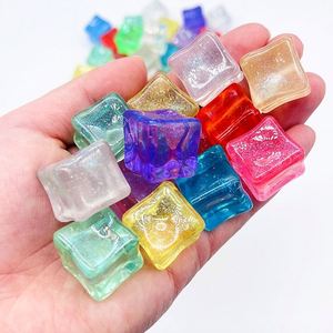 Glowing Acrylic Ice <b>Cube</b> Beads DIY Jewelry & Craft Kit, Perfect for Parties & Decorations - Product Image 1