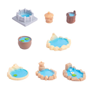 Decoraciones de estanques en miniatura de resina para jardín, decoración artística para el hogar, bricolaje - Product Image 5