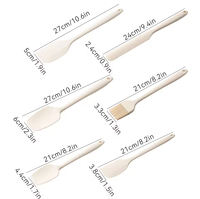 Ensemble de spatules en silicone blanc de qualité alimentaire, antiadhésives, résistantes à la chaleur, pour la cuisson, la pâtisserie, le mélange, outils de cuisson