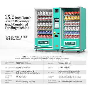 Tùy chỉnh tự động di động Snack và thực phẩm tươi mát lạnh kết hợp máy bán hàng tự động cho bệnh viện sân bay trung tâm mua sắm - Product Image 5