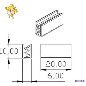 ช่องใส่ป้ายราคาพีวีซีใสสำหรับชั้นวางสินค้าในร้านขายของชำ ติดตั้งง่ายแบบสแนปอิน ใช้แทนป้ายกระดาษได้ ตัดตามขนาดที่ต้องการ - Product Image 2