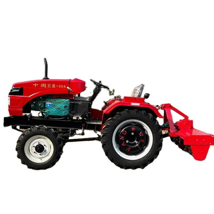 China Agricultural Machine Equipment 4 cylinder engine Compact Tractor 35HP 4WD Tractors