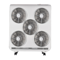 Chauffage infrarouge ANDONG super silencieux à chauffage rapide et à économie d'énergie pour la maison, chauffage électrique à 5 brûleurs en forme de cube