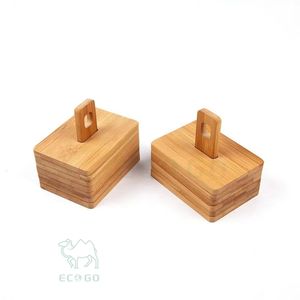 Juego de Posavasos Reutilizables Clásicos de Bambú Natural para Bebidas Frías y Calientes con Revestimiento Protector - Product Image 2