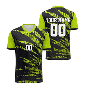 Camiseta de Fútbol de Alta Calidad Personalizada por Sublimación, Talla para Hombre, Color Negro con Logotipo de Diseño Personalizado, Impresión por Sublimación - Product Image 4
