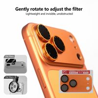 Nouveau film de protection mat rotatif avec filtre Eagle Eye et lentille intégrée pour iPhone 17 18 Pro Max, dureté 9H, haute transparence, revêtement AR