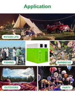 เครื่องกำเนิดไฟฟ้าสำรองฉุกเฉินสำหรับใช้ภายนอกบ้าน 1 กิโลวัตต์ชั่วโมง Lifepo4 พลังงานแสงอาทิตย์ สำหรับตั้งแคมป์  แบตเตอรี่สำรอง และสถานีไฟฟ้า - Product Image 3