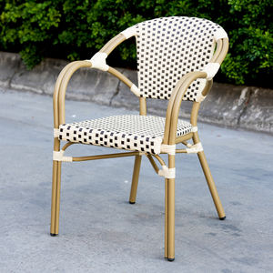 Mesas y Sillas de Comedor de Ratán Estilo Francés para Restaurantes y Cafeterías. Tienda. Conjunto de Muebles de Jardín - Product Image 2