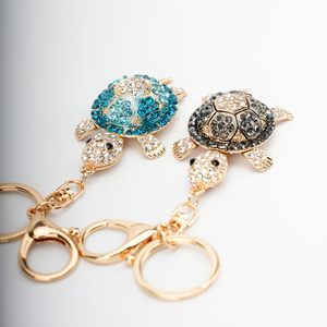 TOPASION Glücksbringer Schildkröte Bunter Opal Strass Damen Auto/Taschen-Schlüsselanhänger Geldbörsen-Charm - Product Image 4