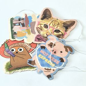 Accessoires de voiture parfum frais design personnalisé papier <span class=keywords><strong>d</strong></span>ésodorisant de voiture - Product Image 4