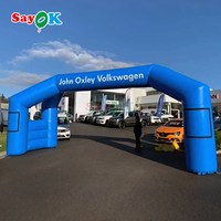 Arc gonflable de course stable à double jambe personnalisé Sayok pour le sponsor de la publicité d'événement
