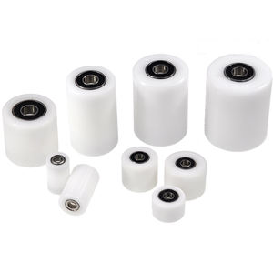 Seemei ล้อพลาสติกไนลอนแบบเลื่อนได้พร้อมตลับลูกปืน2ชิ้น8X40X50มม. ล้อนำทางพลาสติก CNC แบบ BST69840-50 - Product Image 4