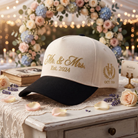 Gorras de Béisbol Personalizadas para Boda, de 5 Paneles, Dos Tonos, con Logotipo Bordado, Gorra Snapback para Despedida de Soltero, Regalos Conmemorativos para Invitados