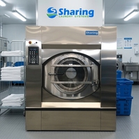 Mesin Cuci Laundry Industri 50kg 100kg Soft Mount Washer Extractor Pemasok Cina untuk Bisnis Laundry Komersial