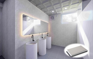 OEM ODM 190*145(mm) Modern Geometric Design PVC Wall <b>Panel</b> for Office Home Studio Bathroom Villas Bedroom Outdoor Warehouse - Product Image 2