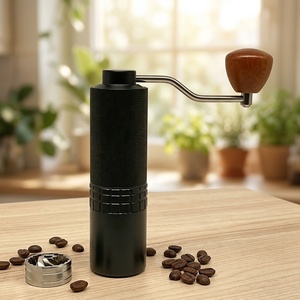 Moulin à <span class=keywords><strong>café</strong></span> manuel professionnel en acier inoxydable avec meules CNC en alliage d'aluminium, moulin à main pour expresso et cafetière à piston, design compact - Product Image 1
