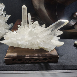 <strong>Wholesale</strong> Natural Mineral <strong>Raw</strong> Clear Quartz Rock <strong>Crystal</strong> Cluster Carved Feng Shui Style for Home Decoration Engraving Technique - Product Image 4