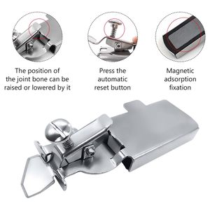 Magnetic Seam Guide Stainless Steel Silver For <b>Sewing</b> <b>Machine</b> Straight Edge Positioner X021 - Product Image 4