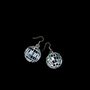 Set de Fiesta de Despedida de Soltera con Diadema de Bola de Discoteca con Velo y <span class=keywords><strong>Pendientes</strong></span> de Bola de Espejo a Juego, Decoración para la Última Noche de Soltera - Product Image 4