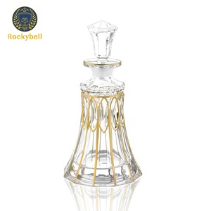 Bouteille de luxe en verre doré de 580ML, bouteille de parfum en verre cristal, carafe à <span class=keywords><strong>vin</strong></span> - Product Image 1