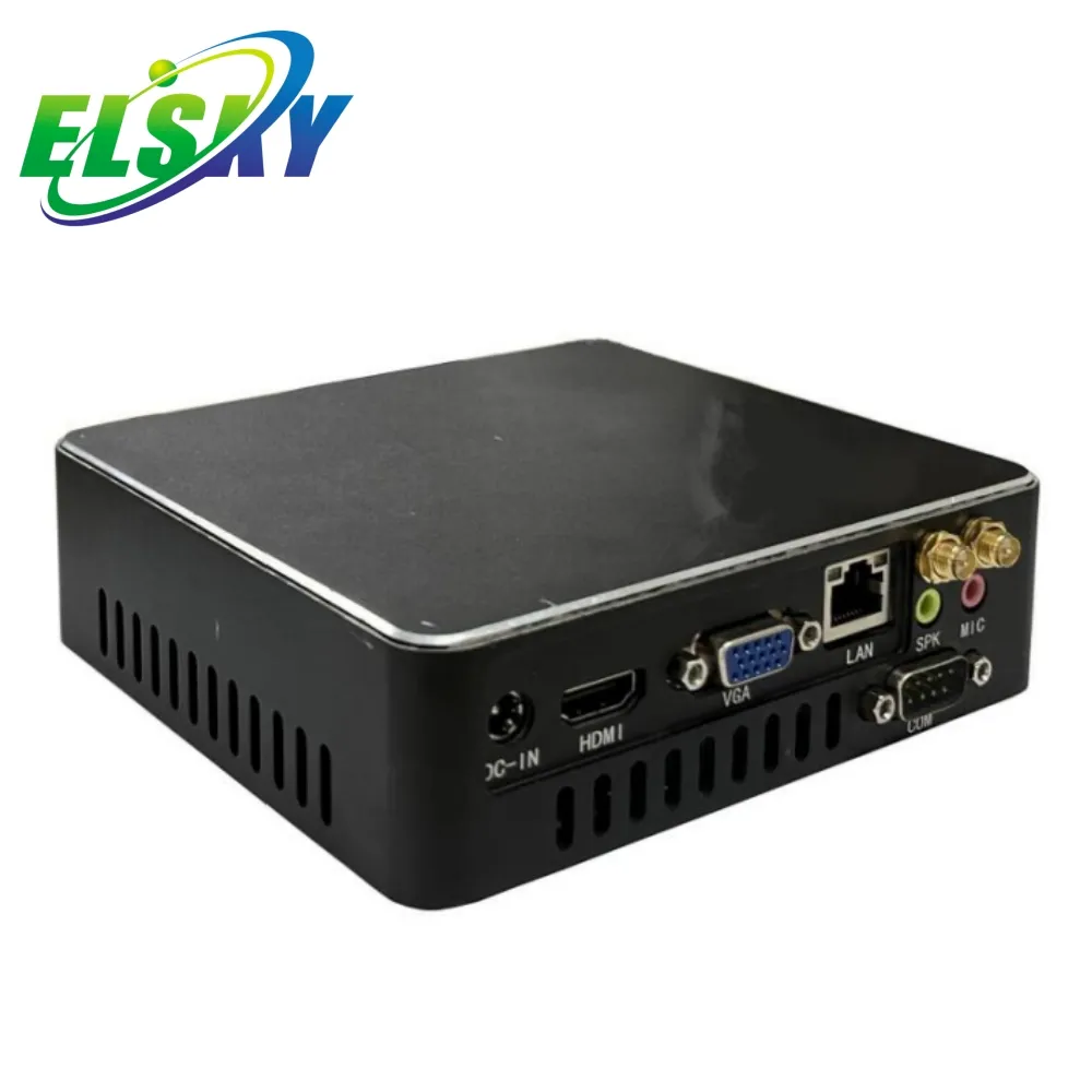 ELSKY nano pc Pocket celeron linux N45 Dual Cores 5th Processor With LAN DDR4 up to 8G MSATA SSD