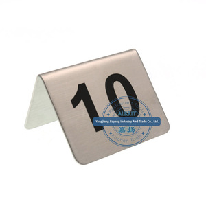 (JYHA-A003) numero di <span class=keywords><strong>tavolo</strong></span> da stampa personalizzato in acciaio inossidabile supporto del Menu titolare del <span class=keywords><strong>tavolo</strong></span> del posto del <span class=keywords><strong>ristorante</strong></span> dell'hotel - Product Image 4