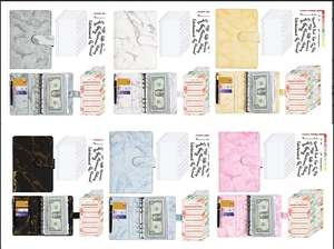 Wholesale Pu Leather <b>Notebook</b> A4 Budget Binder Planner With Cash Envelopes Budget Sheet <b>Set</b> - Product Image 6