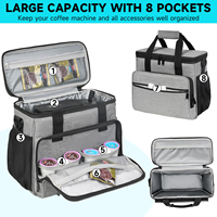 Sac de transport pour cafetière de voyage, sacs à café personnalisés imprimés, sac de rangement portable pour cafetière à portion individuelle