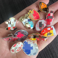En gros, épingles et badges sportifs en métal émaillé, imprimés OEM, souvenirs pour équipes de football et clubs de football européens, pour vêtements