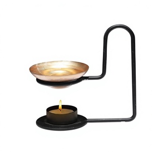 Newest Stylish Lumiere Pine Scented Brass Essential <b>Oil</b> Burner For Home Decorate Daily Use Fragrance <b>Oil</b> Diffuser Iron Burner - Product Image 1